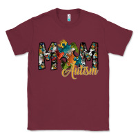 Burgundy mom autism Classic Tee - SublimationCraftShop
