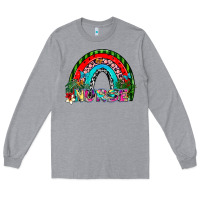 Heather Grey nurse Long Sleeve Tee - SublimationCraftShop
