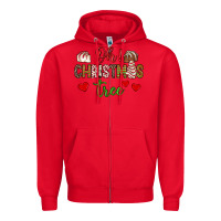 Red oh christmas tree Zipper Hoodie - JahusDesignShop