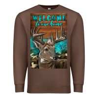 Chestnut Western Buck Deer Garden Premium Sweatshirt - LillyAllenDesigns