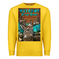 Lemon Western Buck Deer Garden Premium Sweatshirt - LillyAllenDesigns
