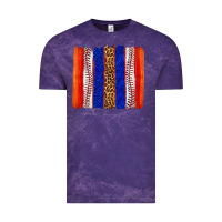 Cloud Purple baseball brush strokes Vintage Tee - texasbilliewilder