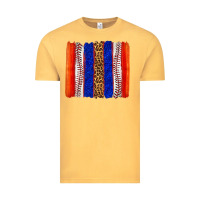 Vintage Mustard baseball brush strokes Vintage Tee - texasbilliewilder