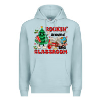 Blue Mist rockin around the classroom Premium Hoodie - MaliasSmallBusiness