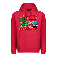 Cardinal rockin around the classroom Premium Hoodie - MaliasSmallBusiness