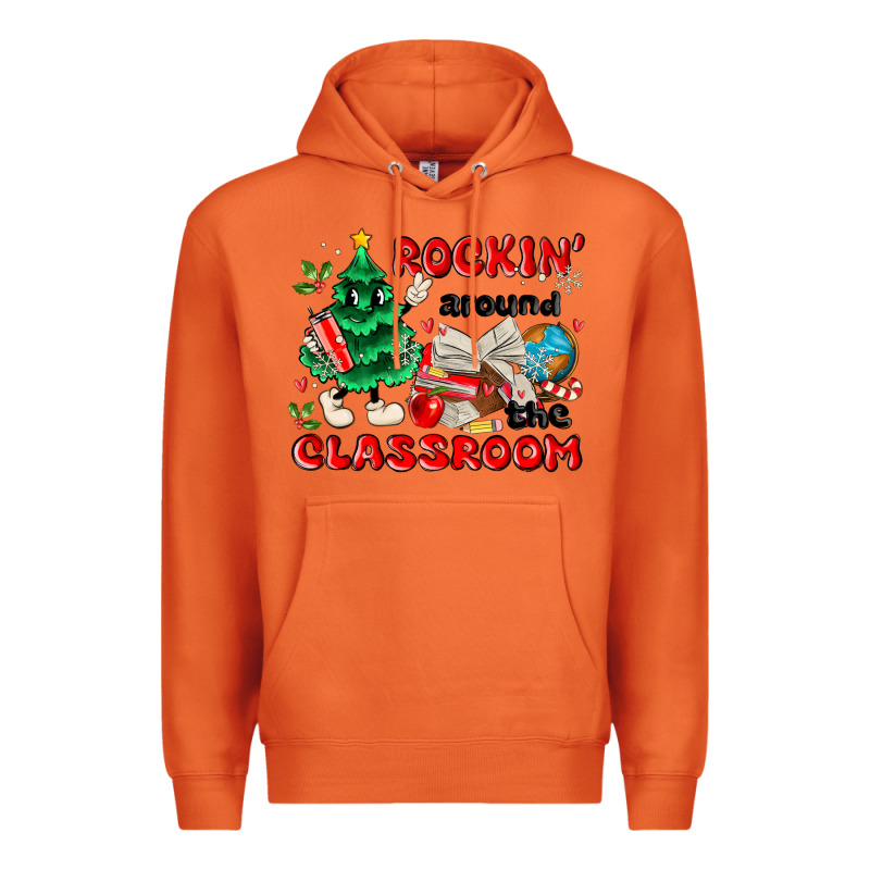 Rockin Around The Classroom Premium Hoodie by MaliasSmallBusiness | Teevron