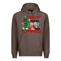 Coffee rockin around the classroom Premium Hoodie - MaliasSmallBusiness
