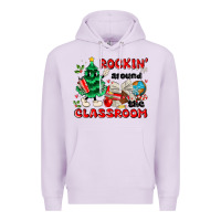Lilac rockin around the classroom Premium Hoodie - MaliasSmallBusiness