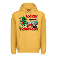 Mustard rockin around the classroom Premium Hoodie - MaliasSmallBusiness