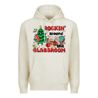 Oatmeal Heather rockin around the classroom Premium Hoodie - MaliasSmallBusiness