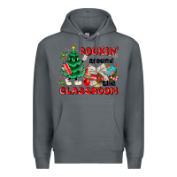 Rock rockin around the classroom Premium Hoodie - MaliasSmallBusiness