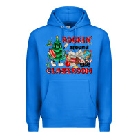 True Royal rockin around the classroom Premium Hoodie - MaliasSmallBusiness