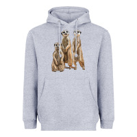 Heather Grey 3 meerkat Heavyweight Hoodie - LillyAllenDesigns