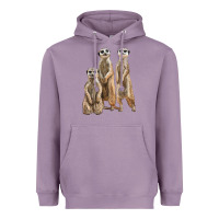Lavender 3 meerkat Heavyweight Hoodie - LillyAllenDesigns
