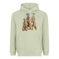 Matcha 3 meerkat Heavyweight Hoodie - LillyAllenDesigns