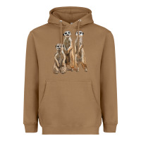 Toasted Coconut 3 meerkat Heavyweight Hoodie - LillyAllenDesigns