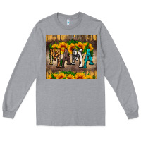 Heather Grey mama tumbler Long Sleeve Tee - HRA Design Shop
