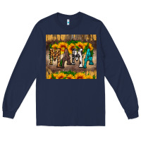 Navy mama tumbler Long Sleeve Tee - HRA Design Shop