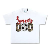 White soccer dad Urban Heavy Tee - Zillion Design Studio