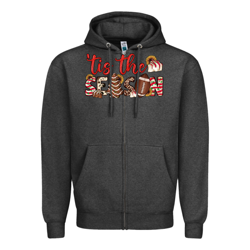 Tis The Season American Football Little Debbie Tree Cakes Zipper Hoodie by JahusDesignShop | Teevron
