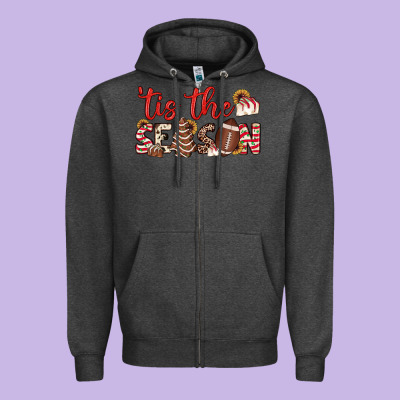 Tis The Season American Football Little Debbie Tree Cakes Zipper Hoodie Designed By Jahusdesignshop