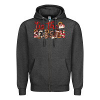 Charcoal Heather tis the season american football little debbie tree cakes Zipper Hoodie - JahusDesignShop