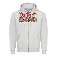 Dove Grey tis the season american football little debbie tree cakes Zipper Hoodie - JahusDesignShop