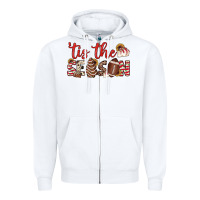 White tis the season american football little debbie tree cakes Zipper Hoodie - JahusDesignShop