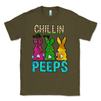 Army Green Chillin with my peeps Ester Day Classic Tee - Neo Western