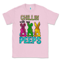 Bubblegum Pink Chillin with my peeps Ester Day Classic Tee - Neo Western
