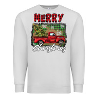Dove Grey merry christmas truck Premium Sweatshirt - BarkalooDesign
