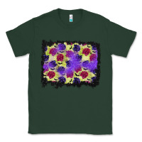 Sports Green halloween bat and roses background Classic Tee - BundleAndBundleShop