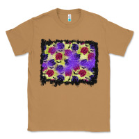 Toasted Coconut halloween bat and roses background Classic Tee - BundleAndBundleShop