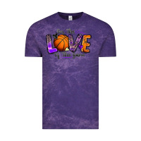Cloud Purple for the love of the game basketball Vintage Tee - Zillion Design Studio