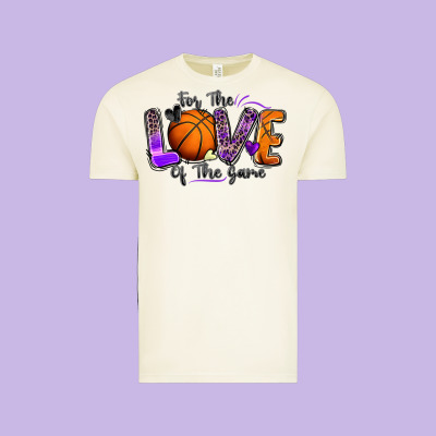 For The Love Of The Game Basketball Vintage Tee Designed By Zillion Design Studio