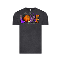 Vintage Black for the love of the game basketball Vintage Tee - Zillion Design Studio