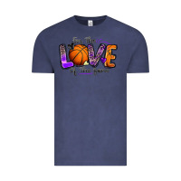 Vintage Denim for the love of the game basketball Vintage Tee - Zillion Design Studio