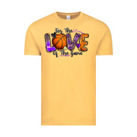Vintage Mustard for the love of the game basketball Vintage Tee - Zillion Design Studio