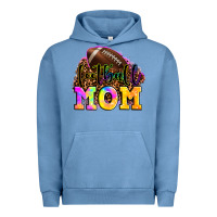 Pigment Pebble Blue football mom Urban Hoodie - LillyAllenDesigns