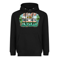 Black escape to the unknown Heavyweight Hoodie - NancyCooperArtShop