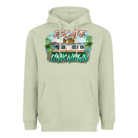 Matcha escape to the unknown Heavyweight Hoodie - NancyCooperArtShop