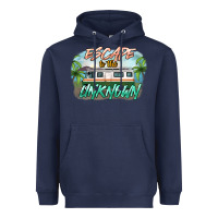 Navy escape to the unknown Heavyweight Hoodie - NancyCooperArtShop