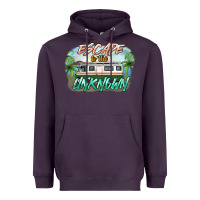 Plum escape to the unknown Heavyweight Hoodie - NancyCooperArtShop