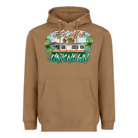 Toasted Coconut escape to the unknown Heavyweight Hoodie - NancyCooperArtShop