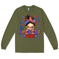 Army Green All American nana Long Sleeve Tee - Neo Western