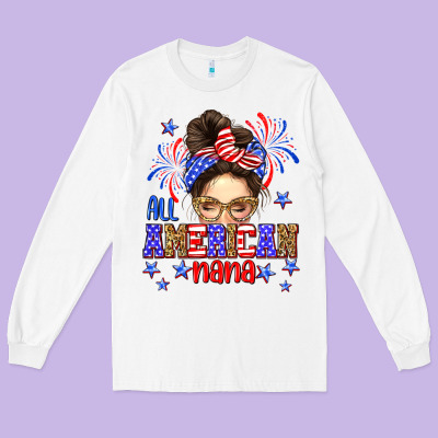 All American Nana Long Sleeve Tee Designed By Neo Western