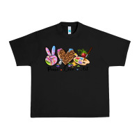 Black peace love art Urban Heavy Tee - texasbilliewilder