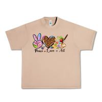 Burro peace love art Urban Heavy Tee - texasbilliewilder