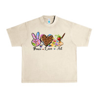 Peace Love Art Urban Heavy Tee | Teevron