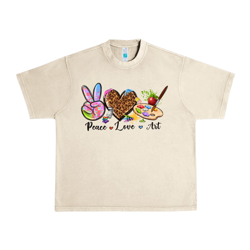 Peace Love Art Urban Heavy Tee by texasbilliewilder | Teevron